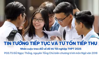 PGS. TS Đỗ Ngọc Thống: "Tin tưởng tiếp tục và từ tốn tiếp thu" 