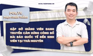 Gặp gỡ giảng viên đang truyền cảm hứng công bố bài báo quốc tế đến sinh viên tại Thái Nguyên