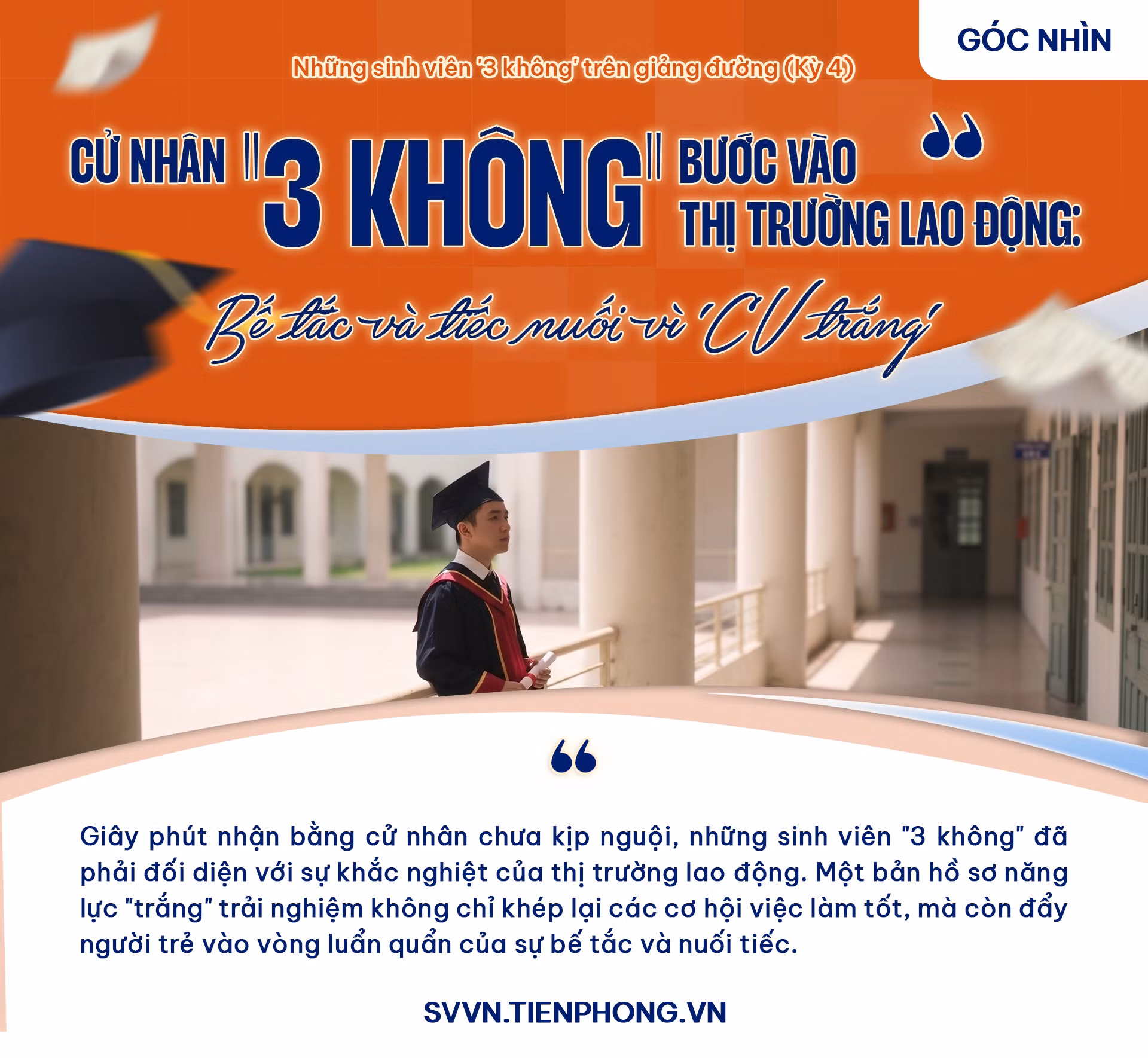 Cử nhân '3 không' bước vào thị trường lao động: Bế tắc và tiếc nuối vì 'CV trắng'