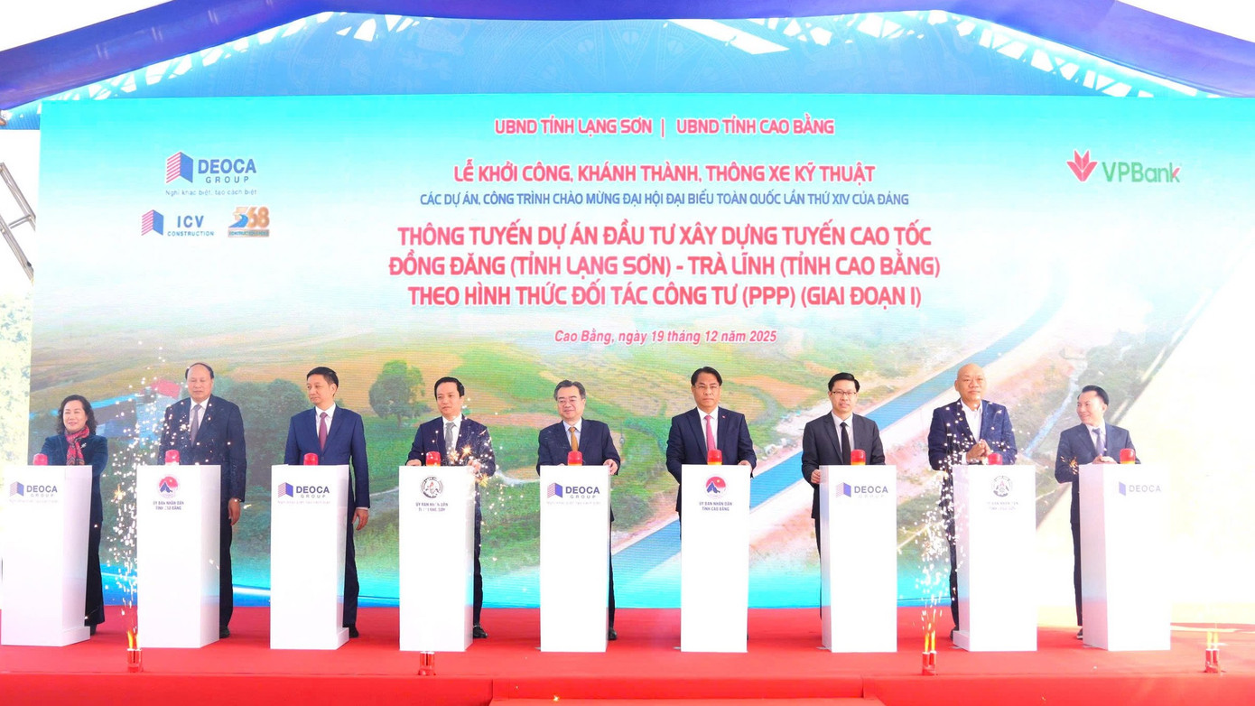 Lãnh đạo Trung ương nhấn nút khánh thành tuyến cao tốc kết nối Cao Bằng, Lạng Sơn.