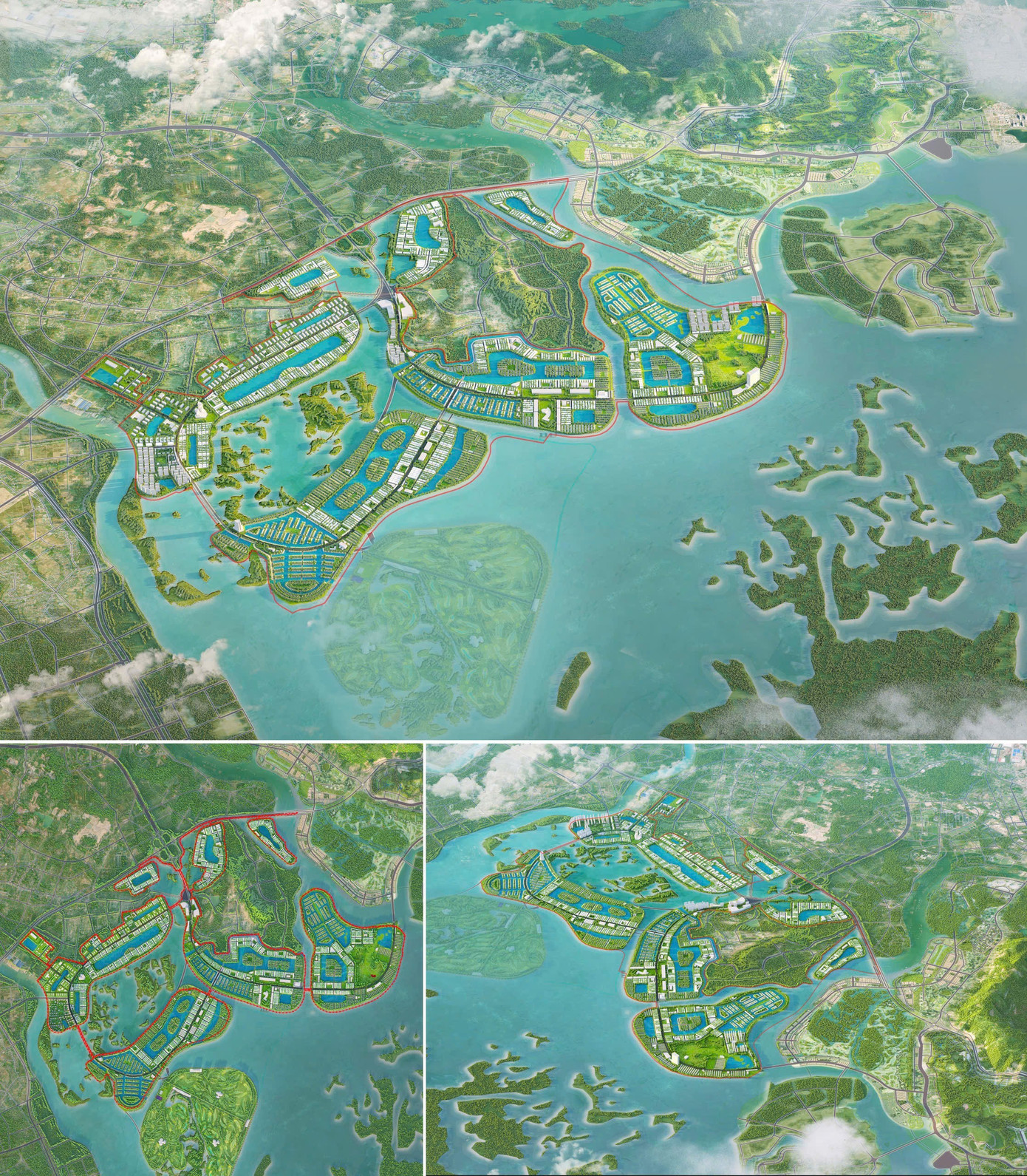 Phối cảnh hai dự án do Vingroup đầu tư.