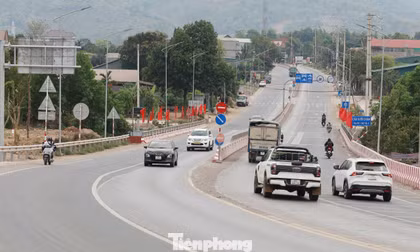 Diện mạo tuyến giao thông mới hoàn thành tại cửa ngõ Tây Bắc