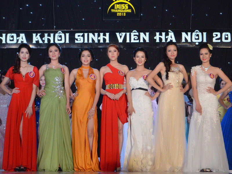 Top 7 thí sinh tham gia iMiss Thăng Long 2013