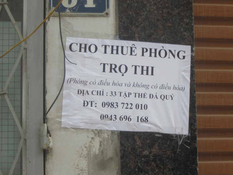Những phòng trọ cho thuê không có giá rõ ràng