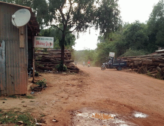 Đường Cách Mạng Tháng Tám ở khu phố 10, thị trấn Dương Đông (Phú Quốc, Kiên Giang) tồn tại nhiều quán rượu đế ôm. Ảnh: Duy Khang 