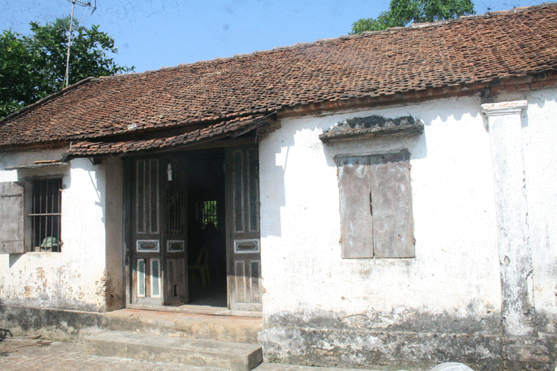 Ngôi nhà của ông Chấn, bà Chiến ở thôn Me, xã Nghĩa Trung