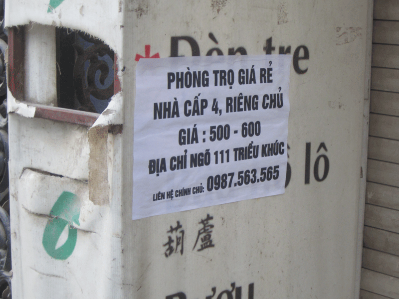 Giá nhà khu Triều Khúc(Thanh Xuân)cũng tăng chóng mặt 