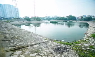 Hồ Hạ Đình ở Hà Nội bị 'bức tử' 