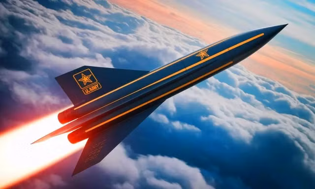 Hình ảnh mô tả hệ thống tên lửa siêu vượt âm Dark Eagle của Lục quân Mỹ, làm nổi bật thiết kế tiên tiến và khả năng chiến lược của nó trong chiến tranh hiện đại. Nguồn: Sustainability Times.