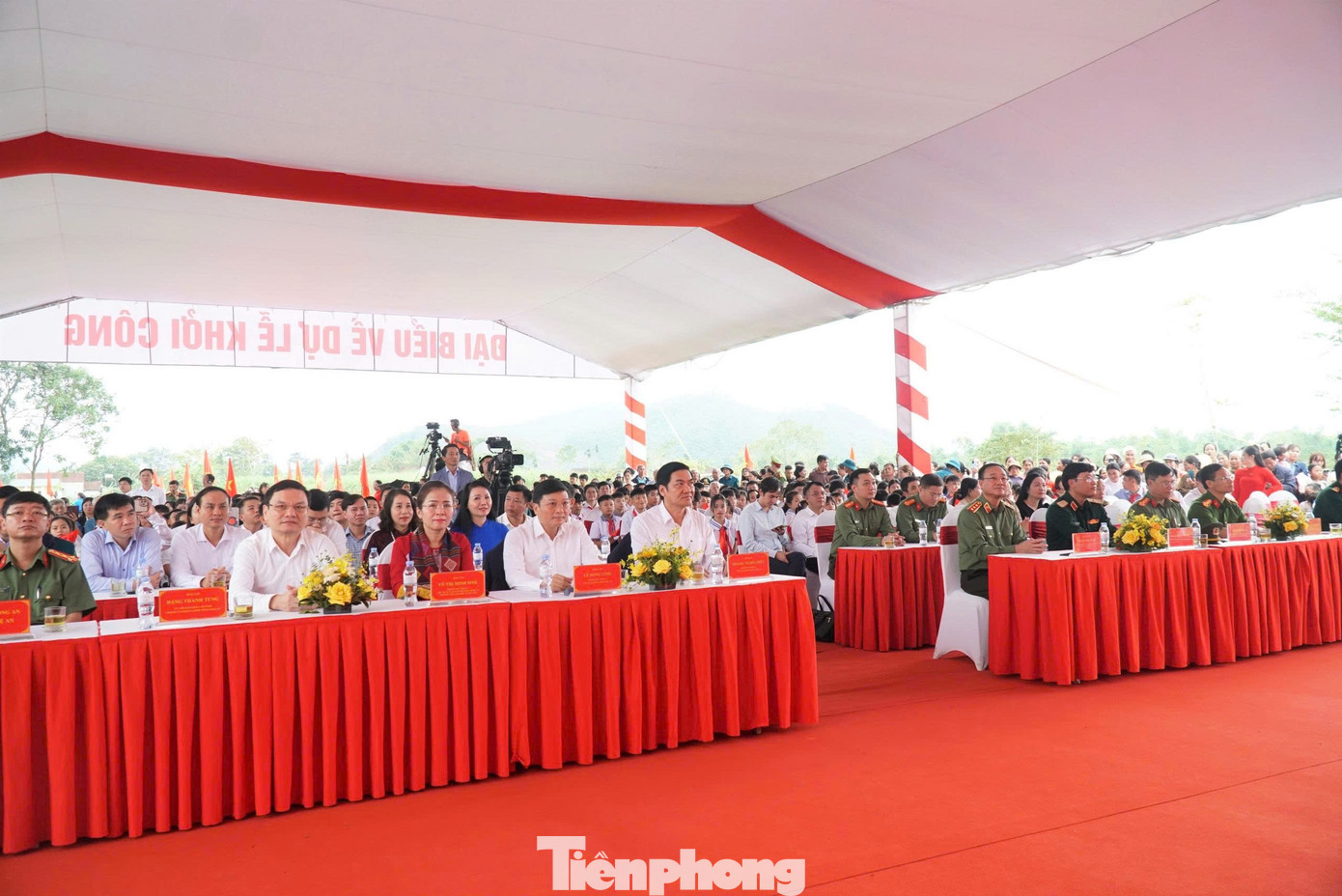 Toàn cảnh Lễ khởi công xây Trường Phổ thông nội trú liên cấp tiểu học và THCS Hạnh Lâm