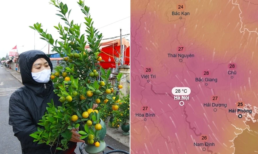Miền Bắc ấm dần dù không khí lạnh, Hà Nội đối mặt với thời tiết nồm ẩm khó chịu