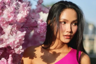 Ảnh chồng chụp H'Hen Niê ngày Tết 