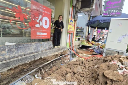 Ngổn ngang công trường thi công đường Nguyễn Tuân