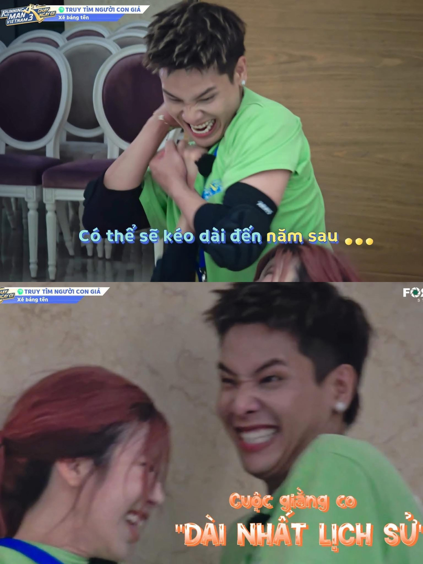 Quân A.P thể hiện sự lăn xả trong Running Man Vietnam