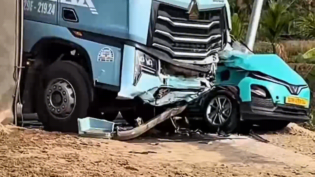 Clip vụ tai nạn khiến người đàn ông tử vong trên đường vào Đắk Lắk thăm người thân