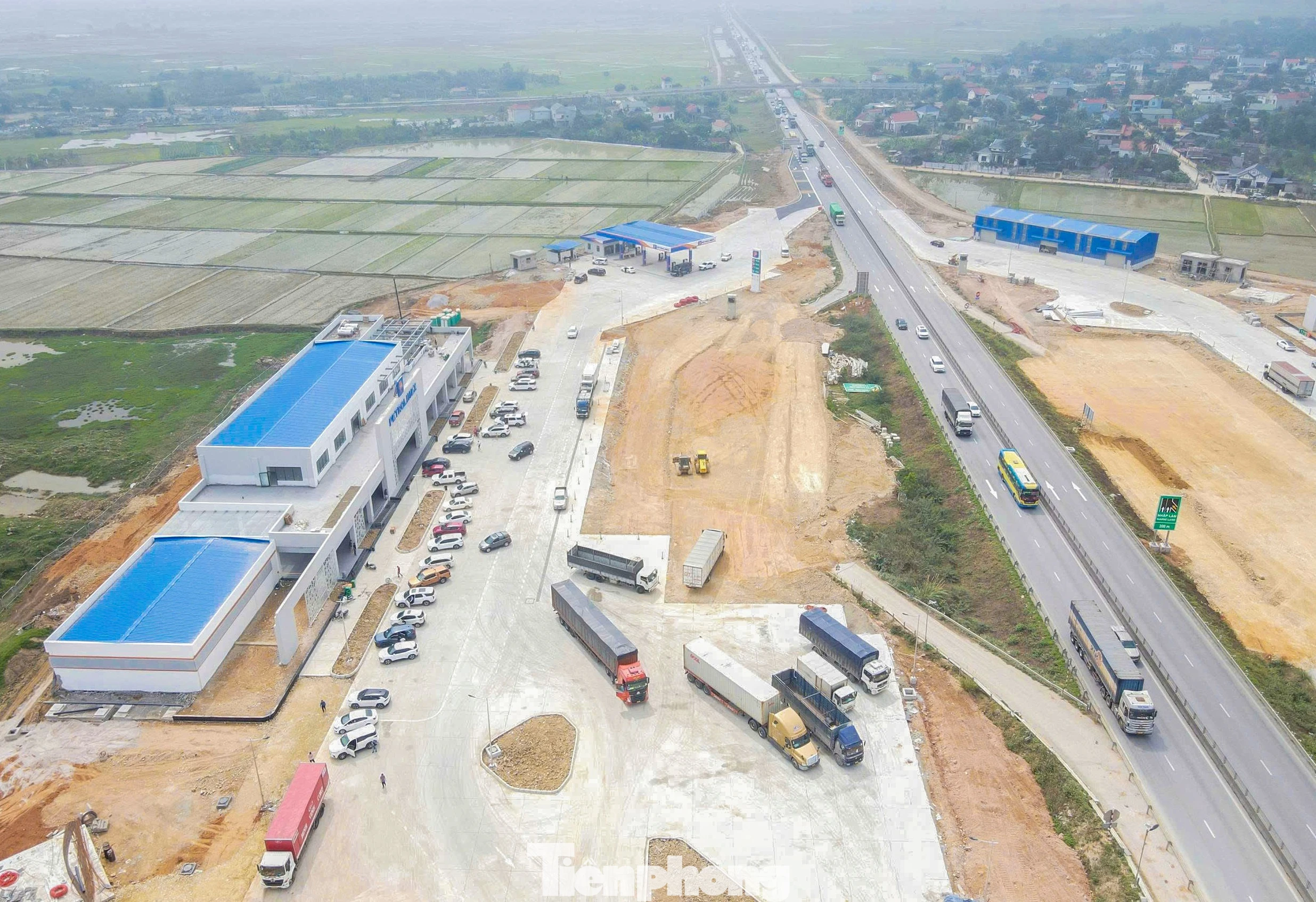 Trạm dừng nghỉ đầu tiên trên cao tốc Bắc - Nam tại Thanh Hóa sắp hoàn thiện