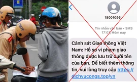 Cảnh báo thủ đoạn lừa đảo nộp phạt vi phạm giao thông qua Cổng Dịch vụ công Quốc gia