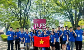 Đoàn học sinh Việt Nam hoàn thành bài thi tại vòng Chung kết quốc tế AIMO 2025 ở Nhật Bản