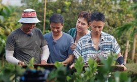 Gia Đình Haha: Dàn nghệ sĩ háo hức trải nghiệm phơi cà phê, cho voi ăn chuối