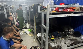 Kiểm tra lán công nhân trong khu công nghiệp ở Quảng Ninh, phát lộ 'chế độ' trả bằng ma túy