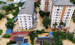 Hai năm qua, Thái Nguyên liên tiếp hứng chịu ngập lụt diện rộng, gây thiệt hại nghiêm trọng Ảnh: Hoàng Mạnh Thắng