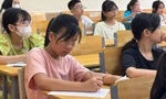 Học sinh thi đánh giá năng lực tuyển sinh vào lớp 6 tại Hà Nội năm 2025 Ảnh: HOA BAN 