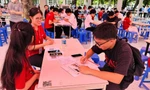 Students enrolling in the 2025-2026 school year in Hanoi Photo: NGHIEM HUE