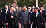 Chủ tịch Trung Quốc Tập Cận Bình cùng Tổng thống Nga Vladimir Putin, Chủ tịch Triều Tiên Kim Jong Un và các nhà lãnh đạo khác trong dịp diễn ra lễ duyệt binh tại Bắc Kinh vào tháng 9/2025Ảnh: Reuters 