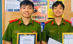 Anh em song sinh Nguyễn Trọng Thiên và Nguyễn Trọng Lộc (SN 2004), hiện là học viên Trường Đại học Cảnh sát nhân dân, TPHCM 