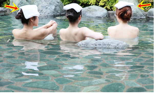 1001 thắc mắc: Sao người Nhật lại đặt khăn lên đầu khi tắm suối nước nóng? 