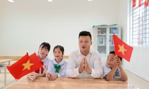 Lớp học đặc biệt của một thầy và ba học trò trên đảo tiền tiêu