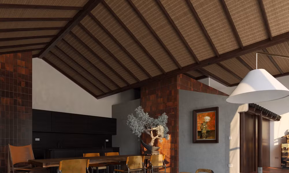Căn penthouse 245m² kết hợp kiến trúc Á Đông với' thú chơi' nội thất thủ công