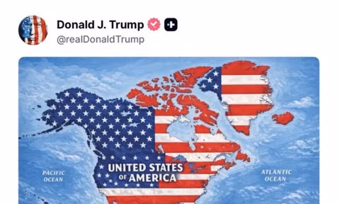 Iceland triệu Đại sứ Mỹ sau khi Tổng thống Trump đăng ảnh bản đồ gây sốc