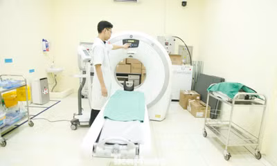 Máy SPECT/CT trong gói thầu với Công ty Việt Mỹ. Ảnh: Nguyễn Thắng.