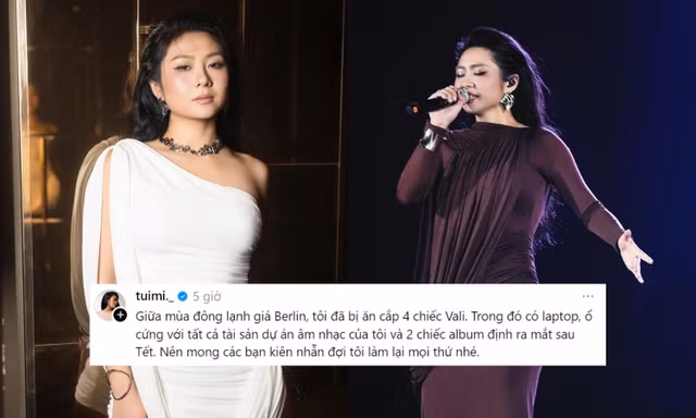 "Chị đẹp" Tuimi bị trộm vali tại Đức, mất laptop chứa toàn bộ "gia tài âm nhạc"