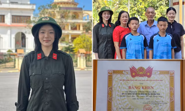 Cô bạn 2K4 tình nguyện nhập ngũ: Tốt nghiệp loại Xuất sắc, sở hữu IELTS 7.5