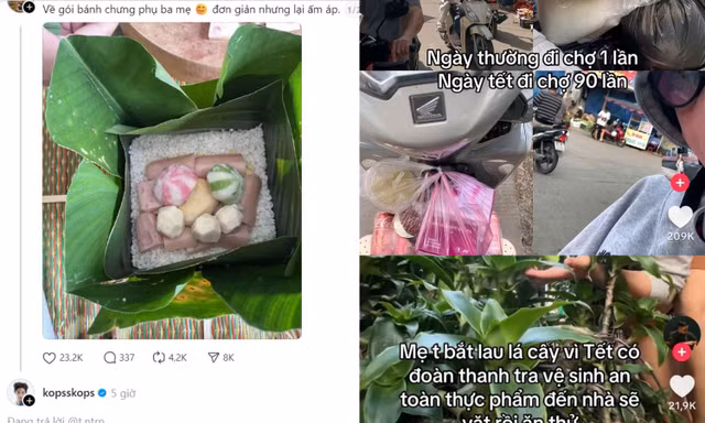 Muôn kiểu Gen Z "quẩy" Tết: Gói bánh chưng nhân "lạ", dọn nhà "hề hước" đã xong