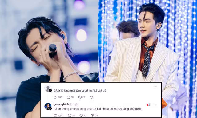 Sau AMEE, đến lượt GREY D tái xuất, đến cả Vương Bình cũng phải “tiết lộ hộ”?