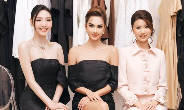 Á hậu Emma Lê - Hồng Đăng "đánh lẻ", tương tác đáng yêu cùng diễn viên Đoàn Minh Anh