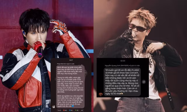 SAO Concert: RHYDER, KHOI VU xin lỗi khán giả vì trải nghiệm chưa trọn vẹn