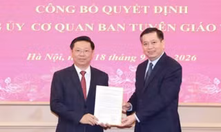 Ông Trần Thanh Lâm giữ chức Bí thư Đảng ủy cơ quan Ban Tuyên giáo Trung ương
