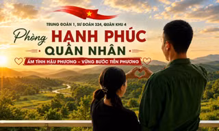 Ấm áp phòng hạnh phúc quân nhân