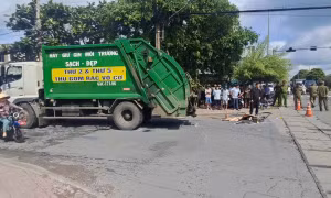 Va chạm với xe chở rác, người đi xe đạp tử vong tại chỗ
