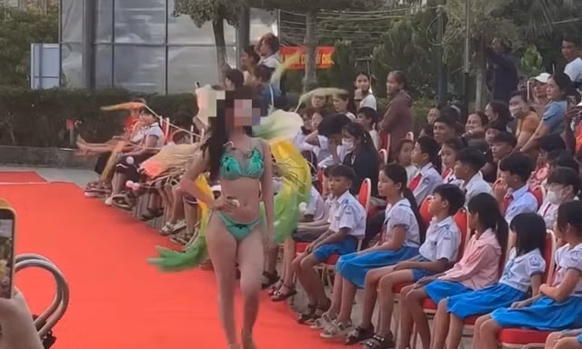 Vụ diễn áo tắm trước mặt học sinh: Phạt và đình chỉ Hoa hậu Du lịch Bản sắc
