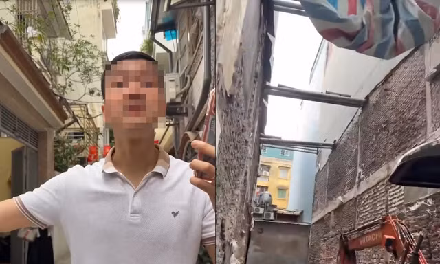 Xôn xao clip chủ nhà ‘quỵt’ tiền phá dỡ công trình ở Hà Nội