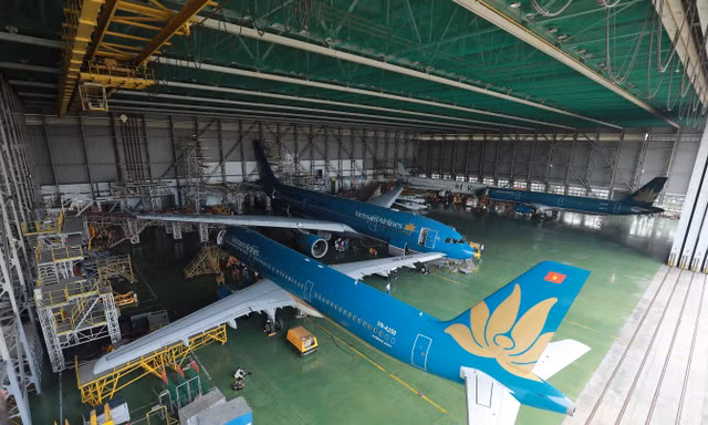 Cơ sở bảo dưỡng máy bay đầu tiên Việt Nam đạt chuẩn châu Âu 