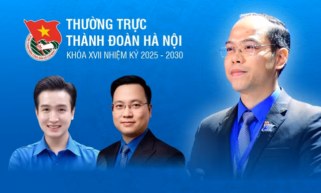 Thường trực Thành Đoàn Hà Nội khóa XVII, nhiệm kỳ 2025-2030