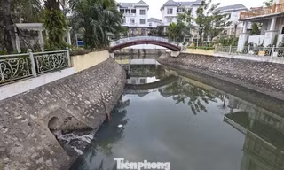 Cận cảnh ‘kênh khu nhà giàu’ ở Quảng Ninh ô nhiễm nặng