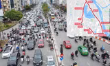 Phạm vi đường Vành đai 1 với 18 tuyến phố bao quanh.