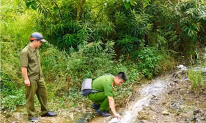  Bộ Công an vào cuộc vụ nước giếng đổi màu tím bất thường